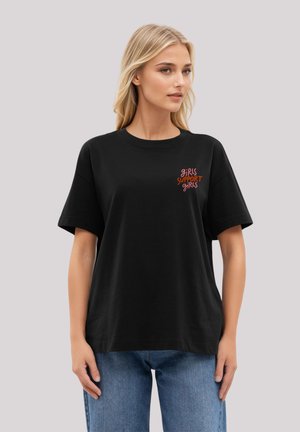 Print T-shirt - schwarz