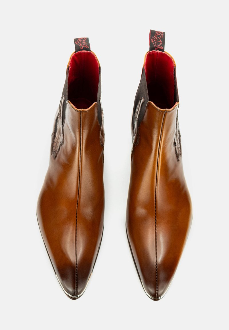 Jeffery West FALLEN MANIC Cowboy/biker ankle boot castano tan