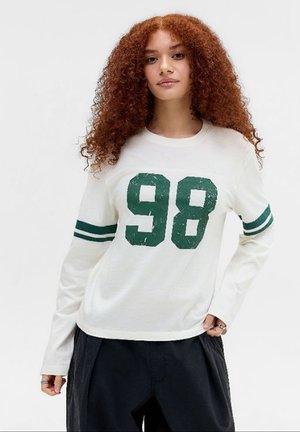 BDG Urban Outfitters, SPORTY RELAXED - T-shirt à manches longues - white