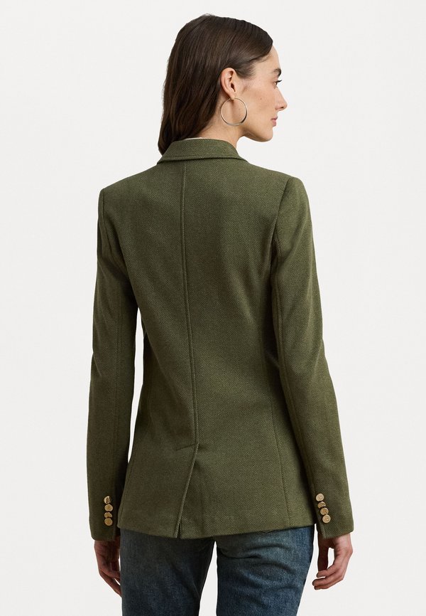 BULLION STRETCH COTTON JACQUARD BLAZER - Blazer - olive grove3