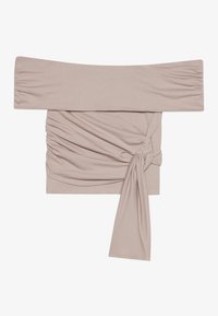 Print T-shirt - taupe
