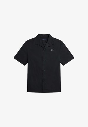Fred Perry, CAMICIA FRED PERRY TIPPED HEM REVERE - Chemise - black
