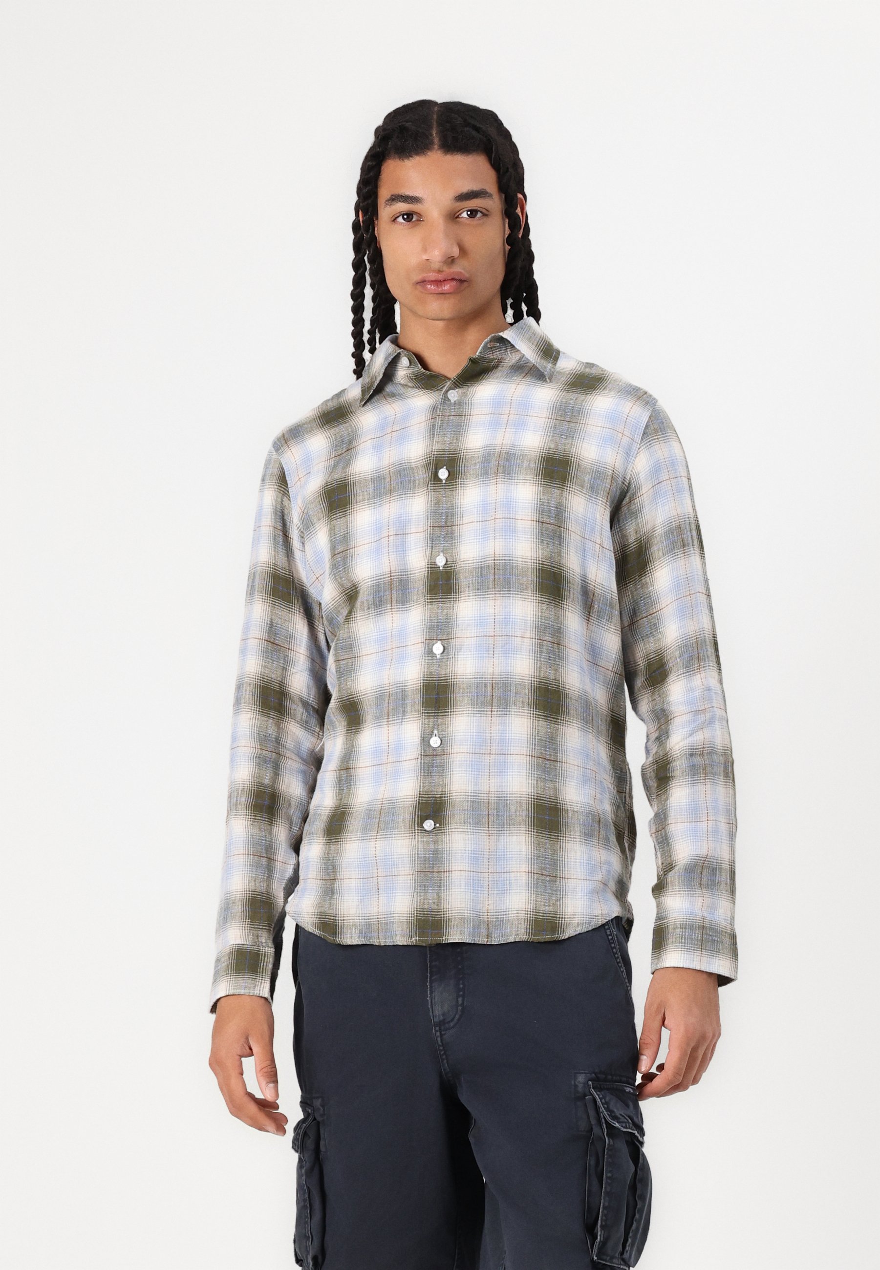 Chemise à carreaux homme KAPORAL CORY - 100% coton - Manches longues