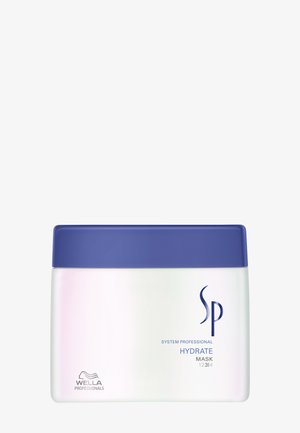 Wella Professionals System Professional Hydrate Mask w białym opakowaniu z niebieską pokrywką.