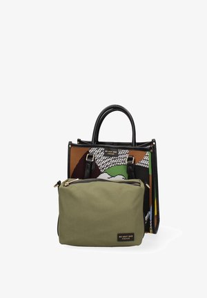 My Best Bag, ATENA - HAND BAG - Handtas - green/brown animal print
