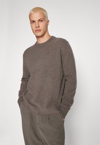 Samsøe Samsøe ISAK SWEATER - Vesta - major brown