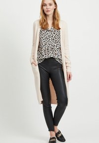 VILA VIRIL LONG CARDIGAN - Cardigan - beige