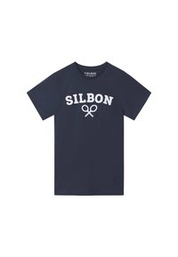 Silbon RAQUETA - Camiseta estampada - azul marino