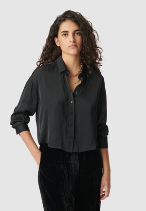 WITH RHINESTONE BACK - Overhemdblouse - black