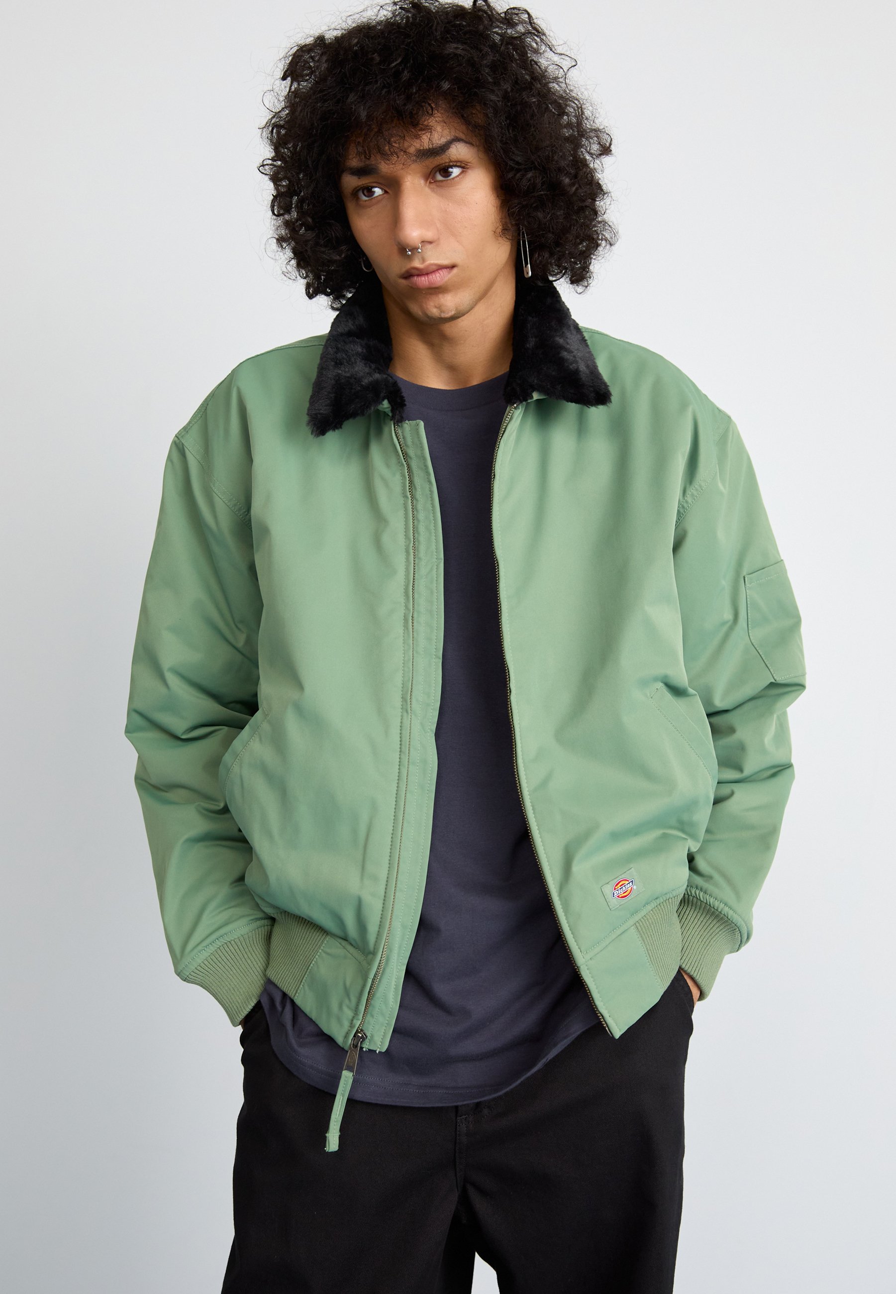 Dickies COALFIELD FLIGHT JACKET - Bomber Jacket - sea spray/dark