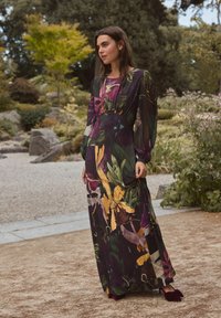 Next KEW COLLECTION LONG SLEEVE - Maxi šaty - black floral print