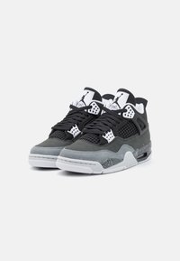 Jordan AIR JORDAN 4 RETRO UNISEX - Sneakers alte - black/white/anthracite/pure platinum