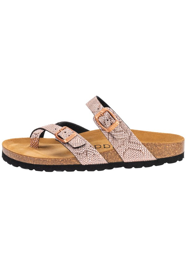 CRES - Pantolette flach - python rose