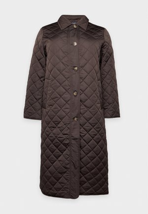 Vero Moda Curve, VMCEMILYSOFIE LONG COAT - Manteau d'hiver - chocolate torte