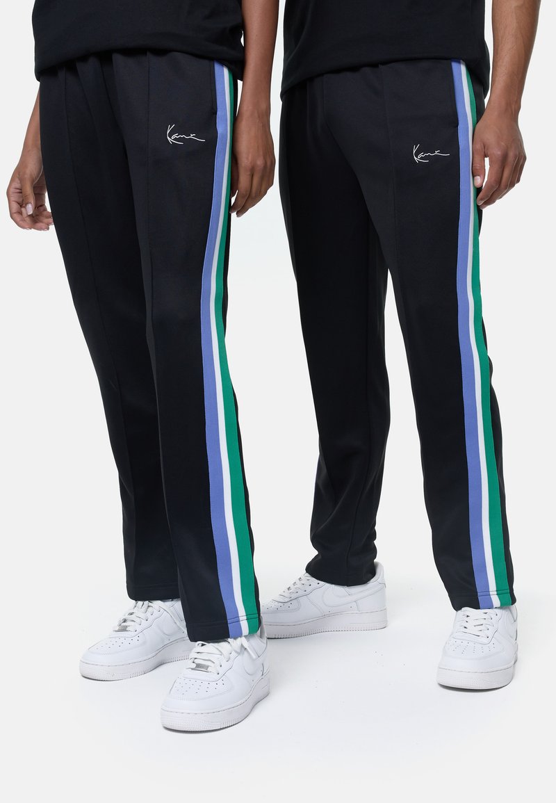 Karl Kani SMALL SIGNATURE STRAIGHT LEG TRACKPANTS UNISEX - Donji dijelovi trenirke - black