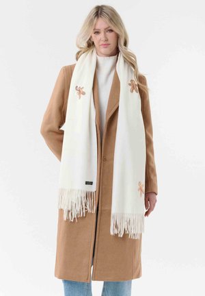 FRAAS, SEQUIN GINGERBREAD MAN CASHMINK - Scarf - marshmallow