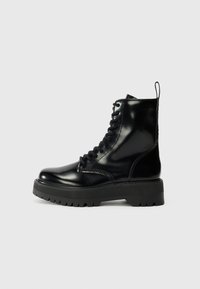 BATU LACE UP BOOT - Aulinukai su platforma - black