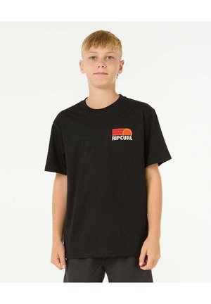 SURF REVIVAL STACKED TEE-BOY   - T-shirt z nadrukiem