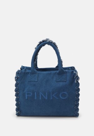 Pinko BEACH RICICLATO - Bolso shopping - blue