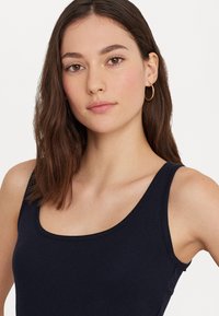 Lauren Ralph Lauren STRETCH COTTON TANK TOP - Top - navy