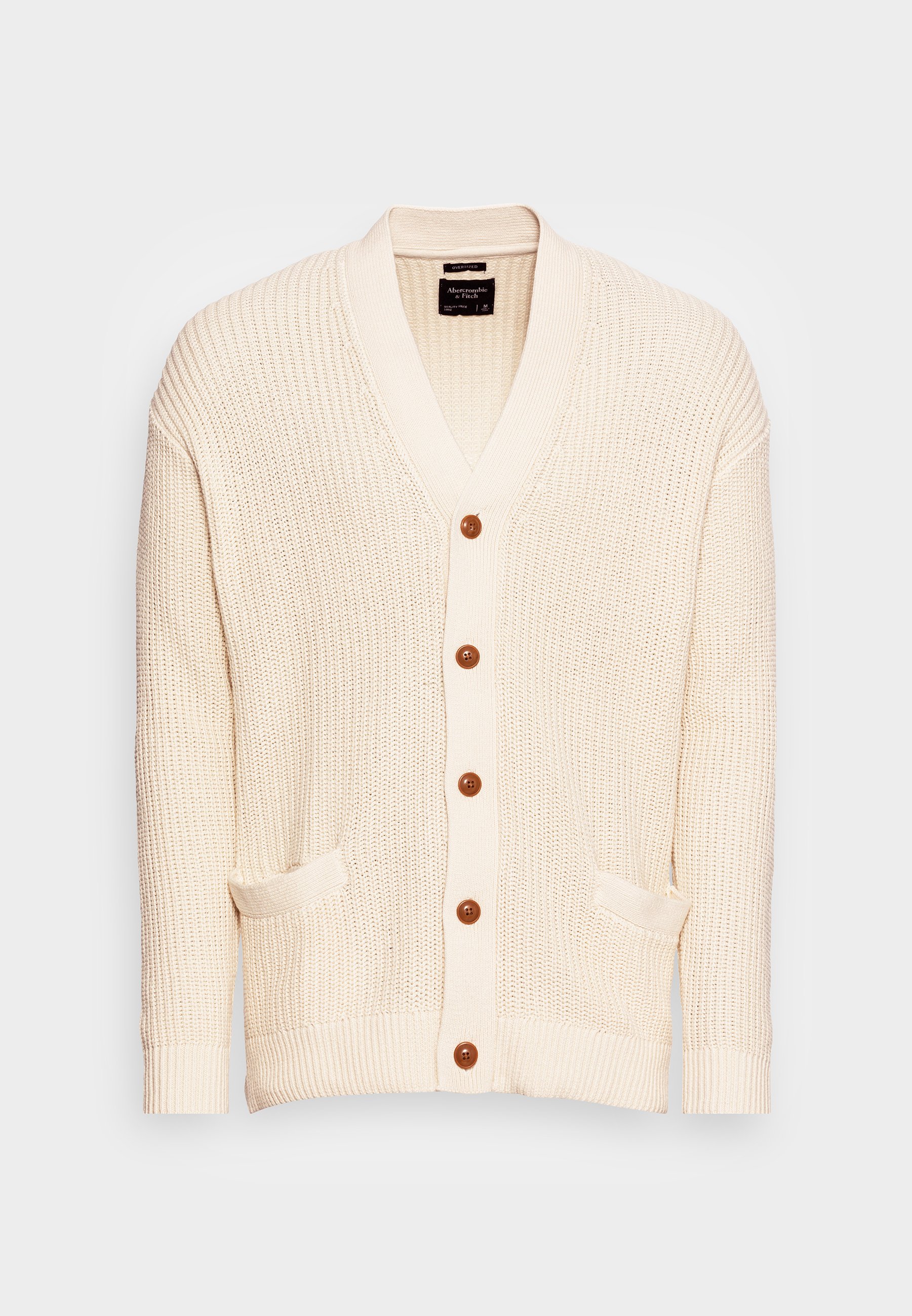 OPEN STITCH CARDIGAN - Cardigan - cream 