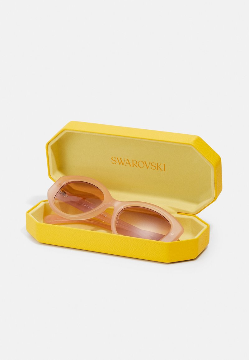 Swarovski Pink Lens Sunglasses with Yellow Case Swarovski Sunglasses Rose Gold Pink Swarovski Crystals SK  main image 3
