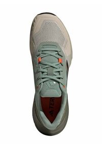 adidas Performance SOULSTRIDE - Maastojuoksukengät - silver green core black   semi impact orange