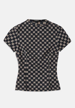 MONOGRAM  - Print T-shirt - black/beige