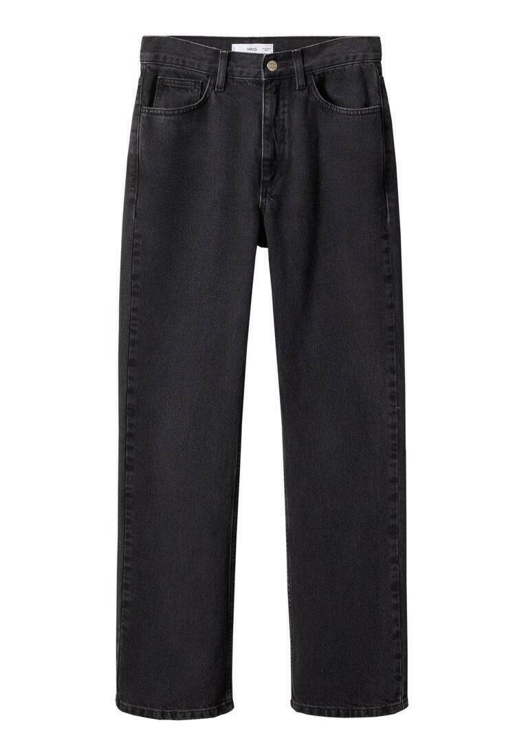 Mango Straight leg jeans zwart denim/blackdenim