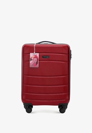 WITTCHEN SMALL SUITCASE WITH LUGGAGE TAG FROM ABS - Wheeled suitcase - red