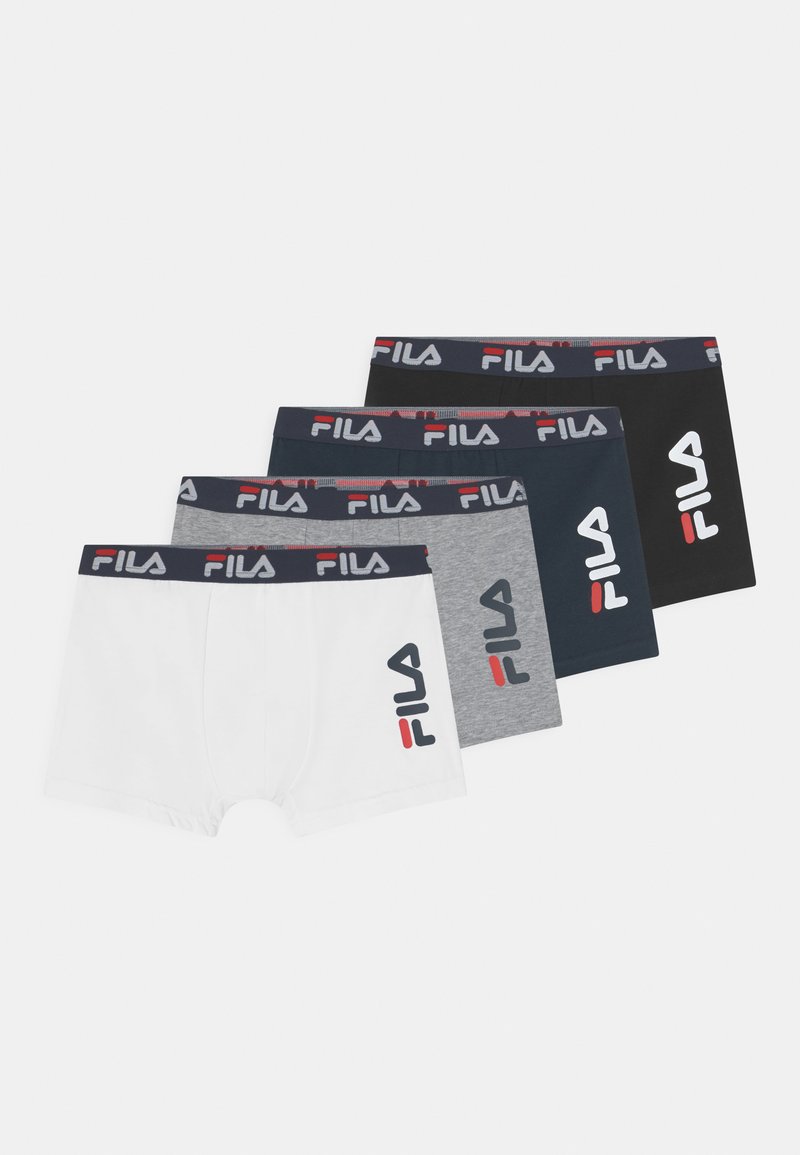 Fila JUNIOR BOY 4 PACK - Cuecas boxer - black/white/grey/navy