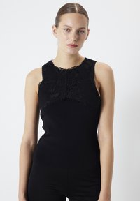 Ipekyol IPEKYOL KNITWEAR SLIM FIT LACE MIX czarny