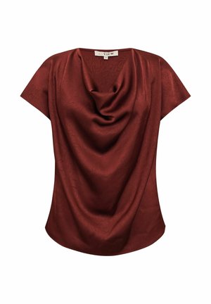 A-VIEW, SINDA DRAPE TOP - Blouse - deep burgundy