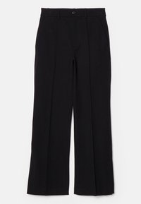 CROP KICK FLARE TROUSER - Pantalon classique - black