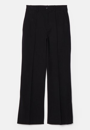 FRAME CROP KICK FLARE TROUSER - Pantalon classique - black