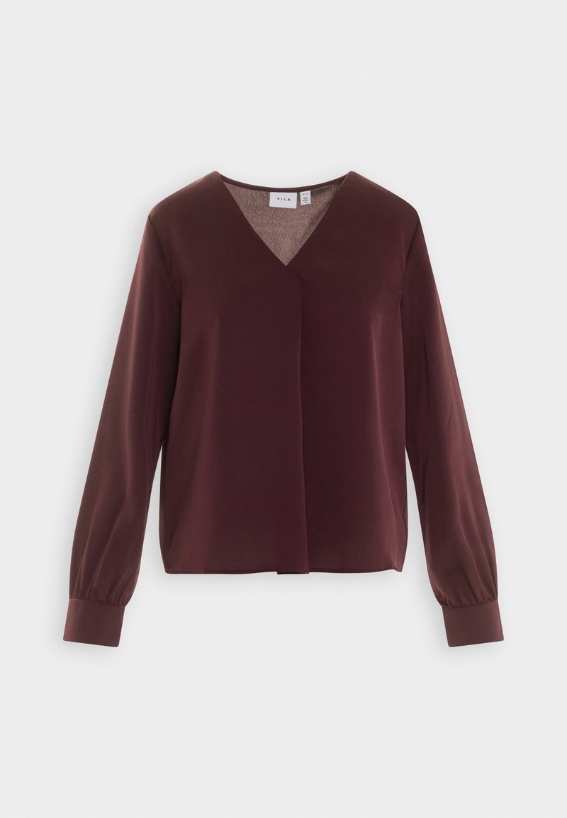 Vila Blouse donkerrood Vila Blouse donkerrood