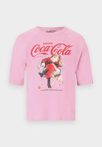 ONLCOCA COLA XMAS LIFE - T-shirt estampada - sachet pink