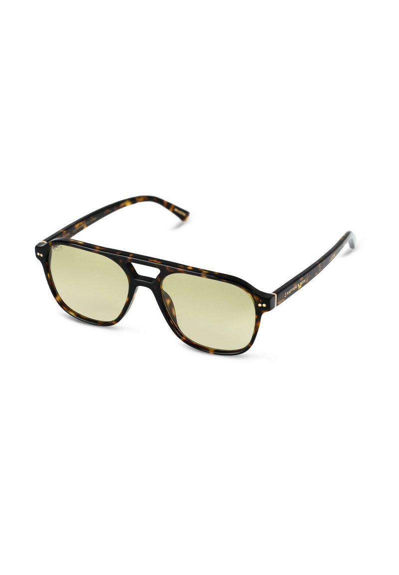 Kapten & Son - ZURICH OVERSIZE - Sunglasses - dark tortoise green, Enlarge