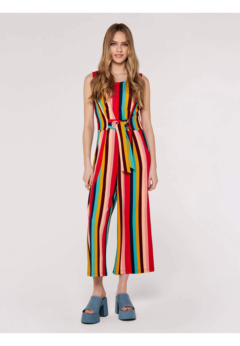 Apricot STRIPE TIE WAIST Jumpsuit red/rot Zalando.de