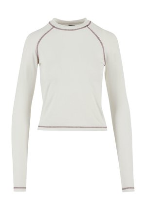 Urban Classics CONTRAST  - T-shirt à manches longues - offwhite