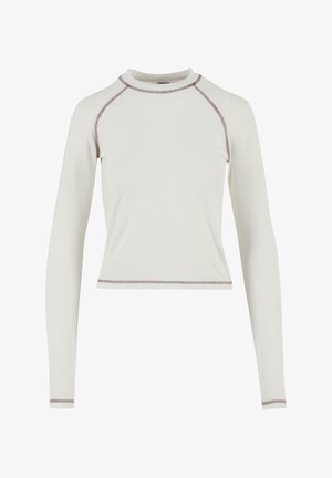 Urban Classics CONTRAST - T-shirt à manches longues - offwhite