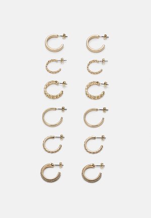 6 PACK - Earrings - gold-coloured