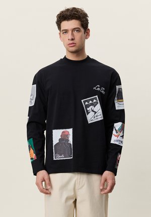 Les Deux STAMP - T-shirt à manches longues - black