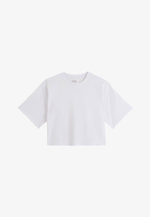Monoprix, T-SHIRT À MANCHES COURTES UNI - T-shirt basique - blanc