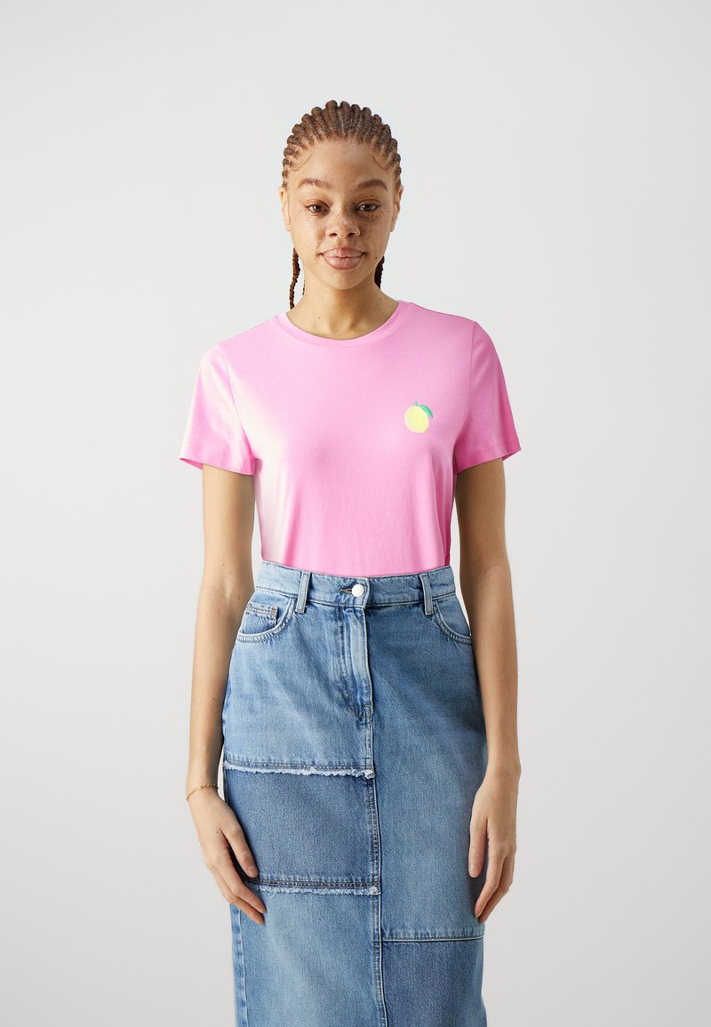 Vero Moda VMHANI FRANCIS - Triko s potiskem - pink cosmos