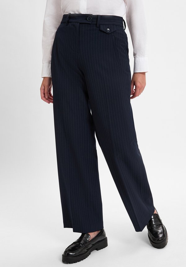 Stoffhose - marine beige