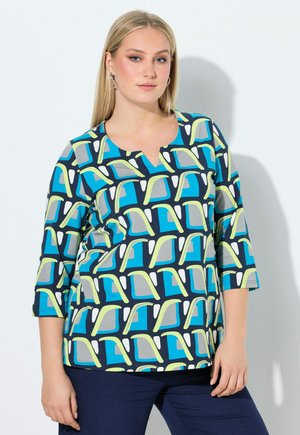Ulla Popken AUSSCHNITT 3/4-ARM - Bluse - marine