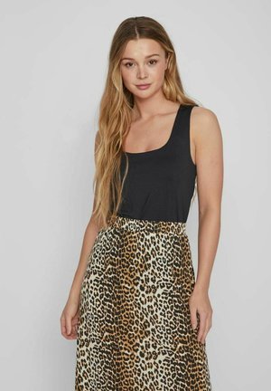 VILA VIKENZA U-NECK REV NOOS - Top - black