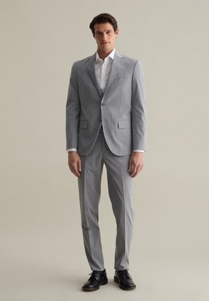 PINSTRIPED OUTFIT SET - Anzug - light grey