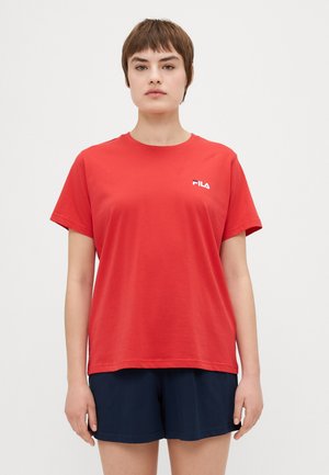 WOMAN TOP AND SHORTS - Yöasusetti - red/navy